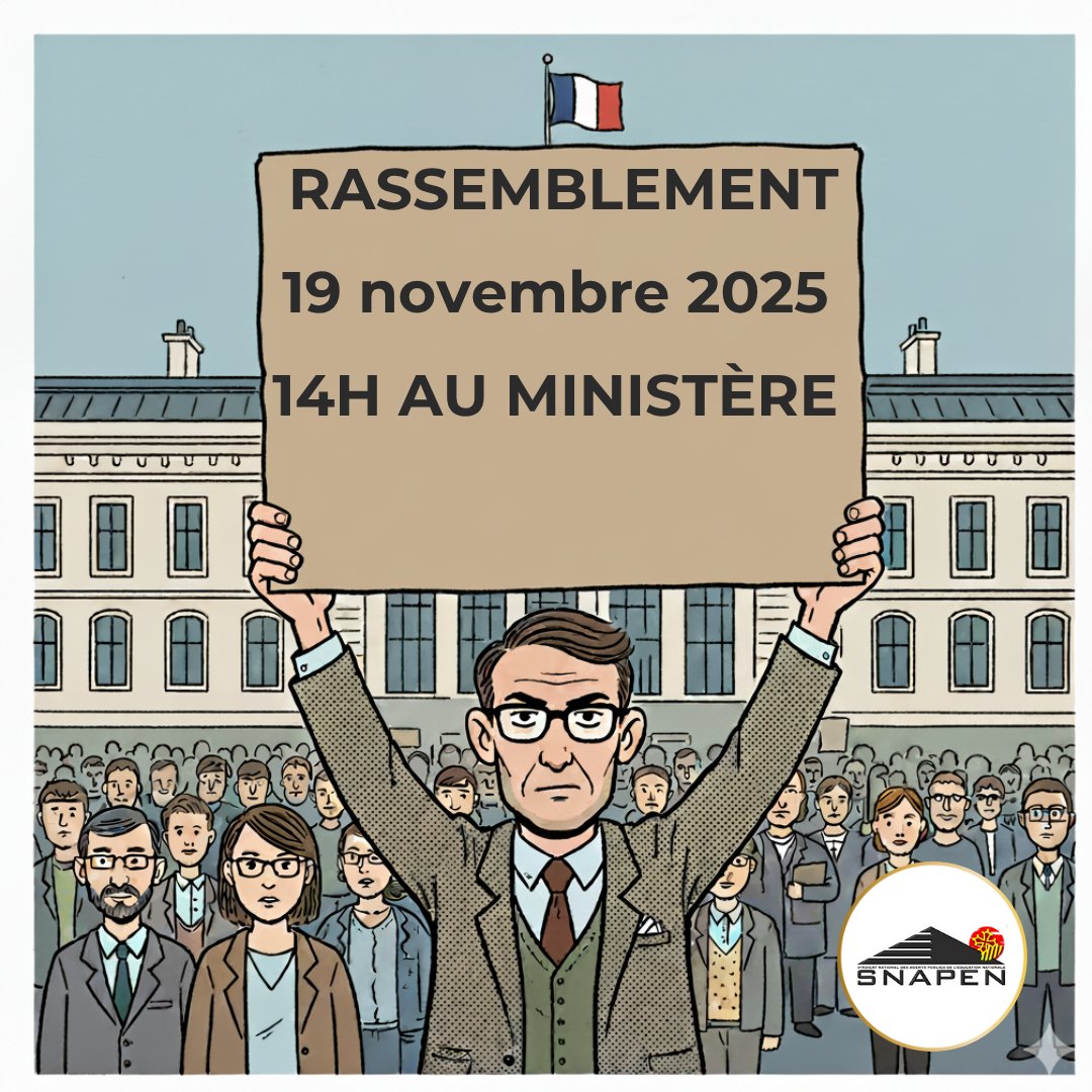 ✊ Pour le recrutement immédiat de toutes les listes complémentaires du CRPE
✊ Pour Vanessa

📣 Un rassemblement est prévu le 19 novembre à 14h au Ministère de l'éducation nationale (Métro Solférino)