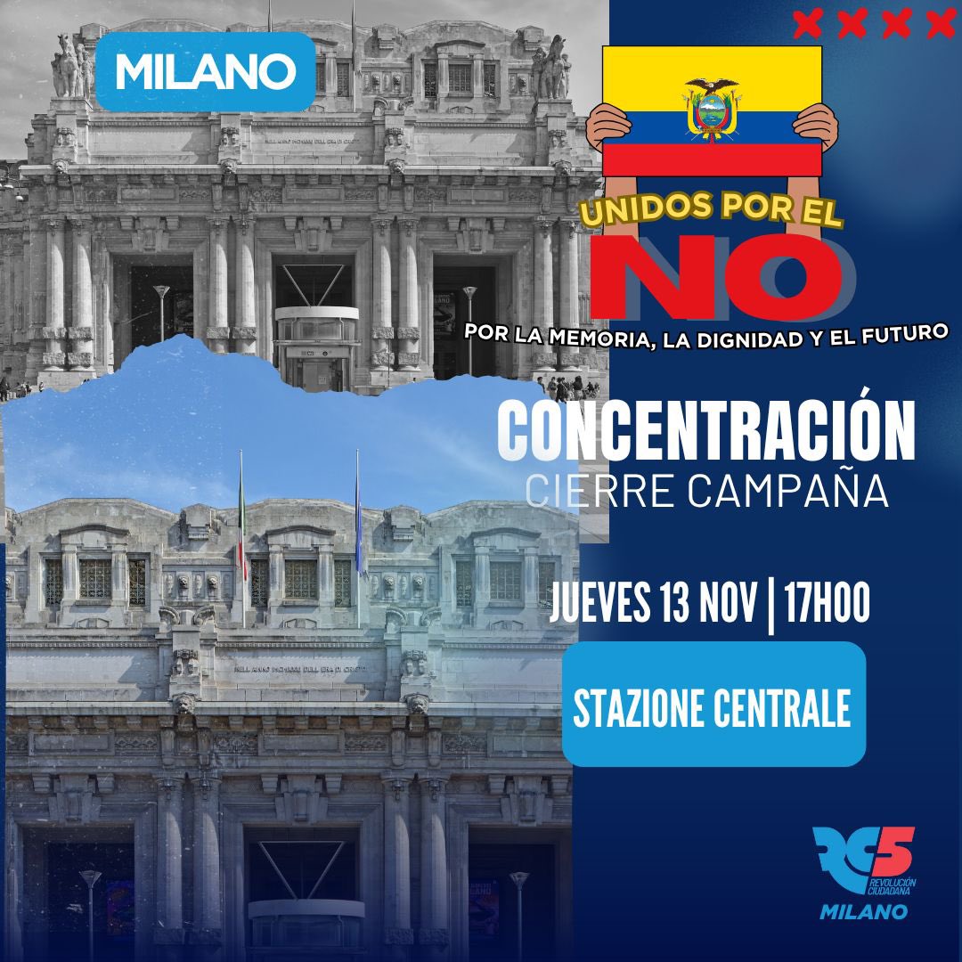 💪Únete a la concentración UNIDOS POR EL NO

📍Barcelona 🇪🇸
📍Madrid 🇪🇸
📍Milano 🇮🇹

¡Te esperamos!