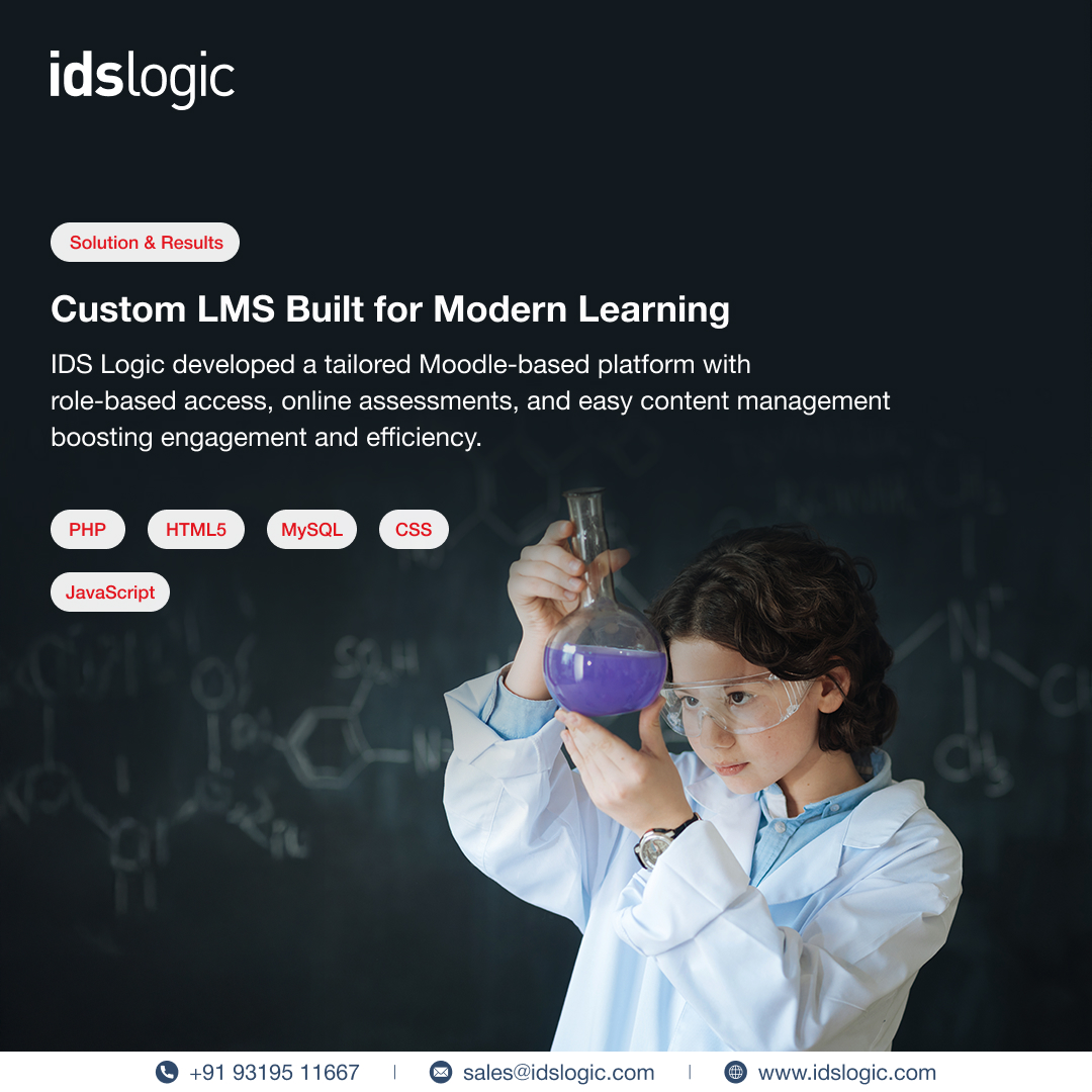 idslogic's tweet image. IDS Logic upgraded Science Xplorers&apos; LMS to interactive Moodle w/ assessments, role-based access &amp;amp; easy CMS.  
👉 Full CS: idslogic.com/case-study/iop…  
#EdTech #LMS #DL #Moodle