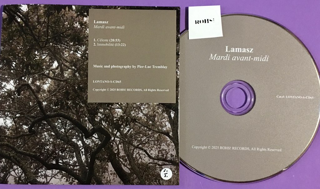 Lamasz - Mardi avant-midi [Lontano Series – LONTANO-S-CD65]
lontanoseries.bandcamp.com/album/mardi-av…