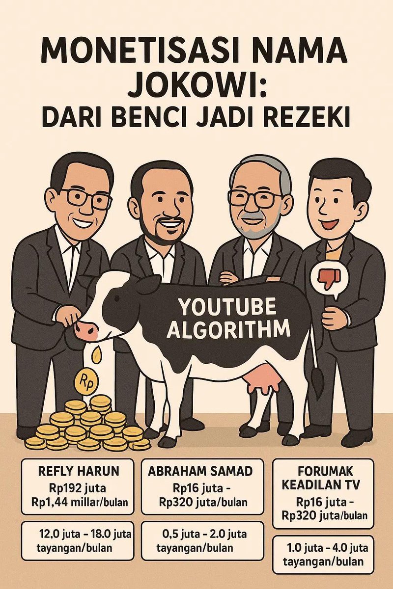 Pertanyaannya makan uang dari hasil kebencian dan fitnah hukumnya apa ya???
Halal atau haramkah ???
What???
Bukankah fitnah lebih kejam dari pembunuhan