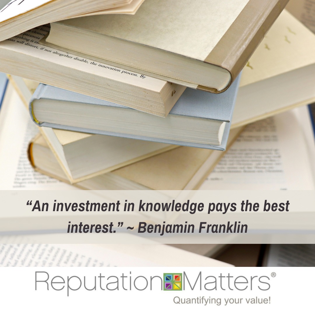 ReputationIsKey's tweet image. &quot;An investment in knowledge pays the best interest.&quot; ~ Benjamin Franklin

#reputationmatters
#reputationmanagement
#reputation
#yourreputationmatters
#leadershipsuccess