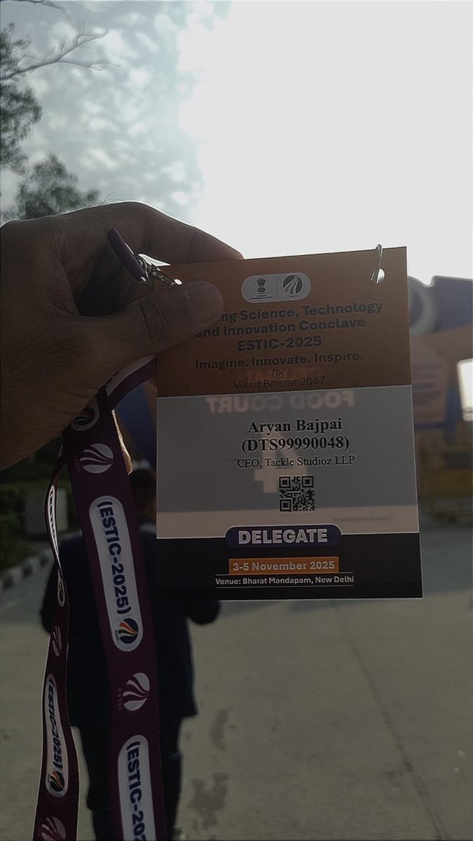 codernotme's tweet image. Throwback to ESTIC 2025 held at 𝐁𝐡𝐚𝐫𝐚𝐭 𝐌𝐚𝐧𝐝𝐚𝐩𝐚𝐦, 𝐃𝐞𝐥𝐡𝐢 from 3rd - 5th Nov, 2025

For more info, check out my LinkedIn post
linkedin.com/posts/codernot…

#estic2025 #StartupIndia #tacklestudioz #deeptech #pitch #Networking
