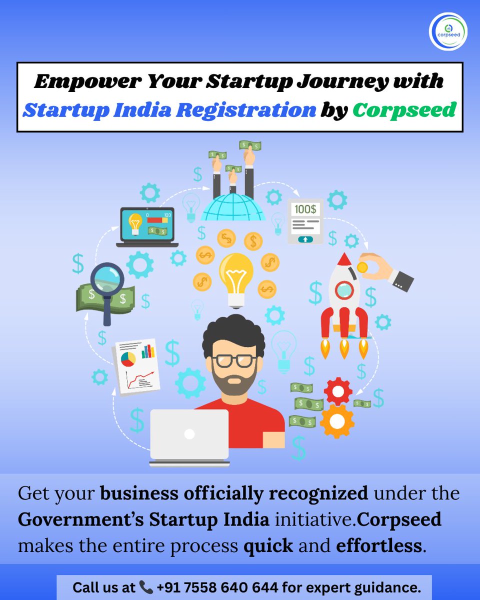 corpseed's tweet image. Get your startup registered under the Startup India Scheme and unlock 🚀 tax benefits, 💼 funding access &amp;amp; 🤝 government support.

Let Corpseed handle the process while you focus on growing your dream! 🌟

#StartupIndia #DPIITRegistration #Corpseed #MakeInIndia #StartupSupport