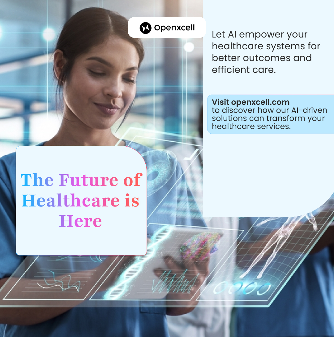 openxcell's tweet image. AI is changing the way healthcare providers deliver care. From personalized treatment plans to faster diagnoses and optimized operations, Openxcell’s AI-driven solutions are revolutionizing the healthcare industry. Ready to transform your healthcare services?"

Let AI empower…