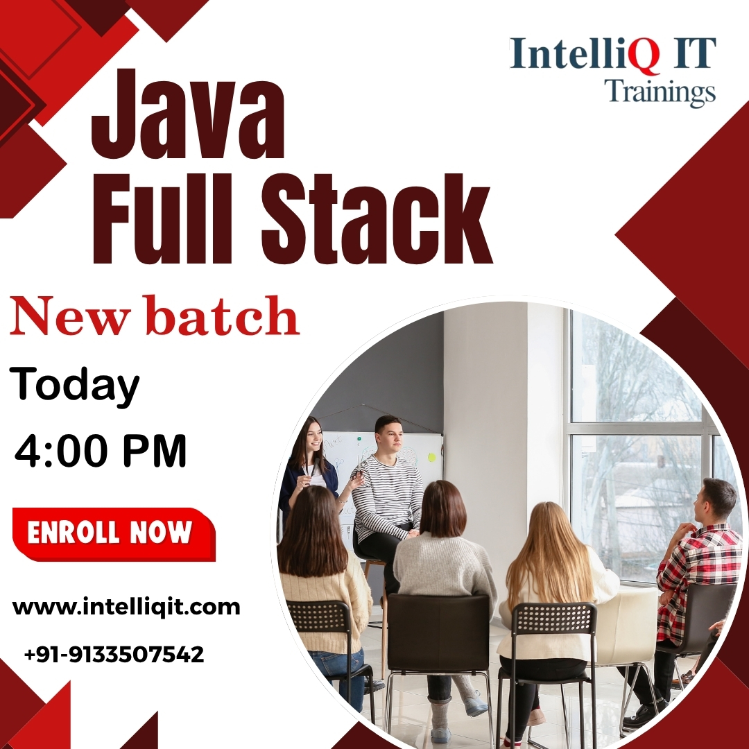IntelliQIT's tweet image. New Batch Alert! 
 Java Full Stack Developer Training — Online &amp;amp; Offline
#Java #javafullstackdeveloper #javajobsupport #FullStackDeveloper #CareerGrowth  #Careers #CareerTips