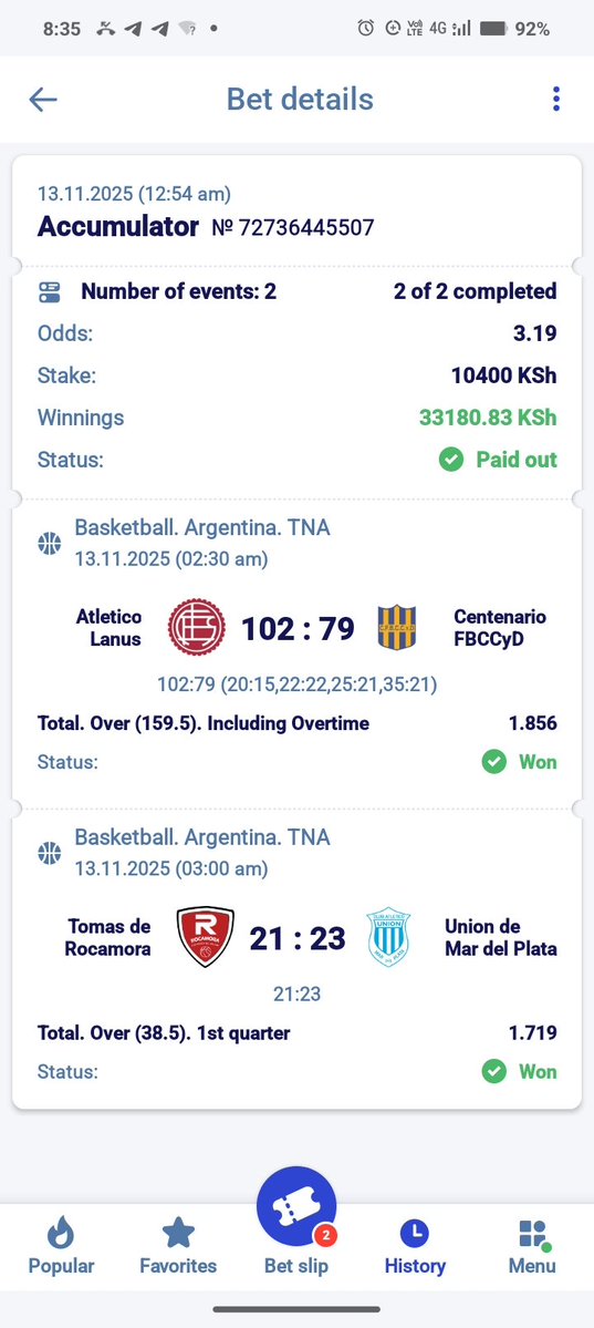 Congratulations Investors 🥳🥳
Breakfast Slip Delivered ✅✅
Did you Play??