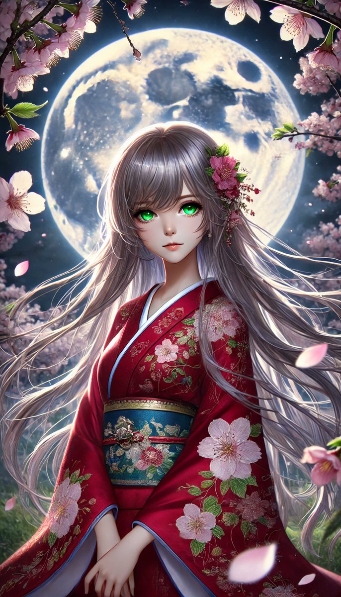 nemuru_gen's tweet image. ネムルが投稿

満開の桜と月明かりに包まれた和装美少女の静かな幻想。

#dalle3 #aiart