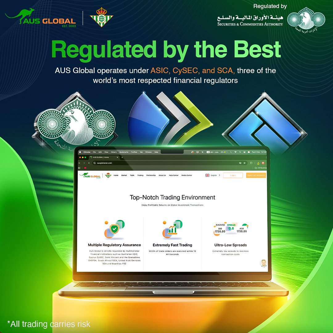 AusglobalSea's tweet image. Reliability is something you can see for yourself. Swipe through and find out what makes AUS Global worth your trust.

#AUSGlobal #TrustedBroker #SafeTrading #GlobalMarkets