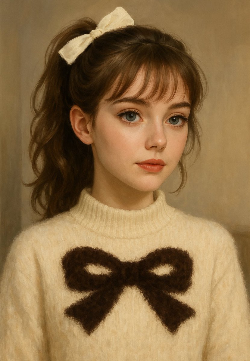 yunabaf's tweet image. あまりに可愛いので
AIにお願いしてこの子が20歳くらいになったらどうなるかイラストにしてもらいました😊