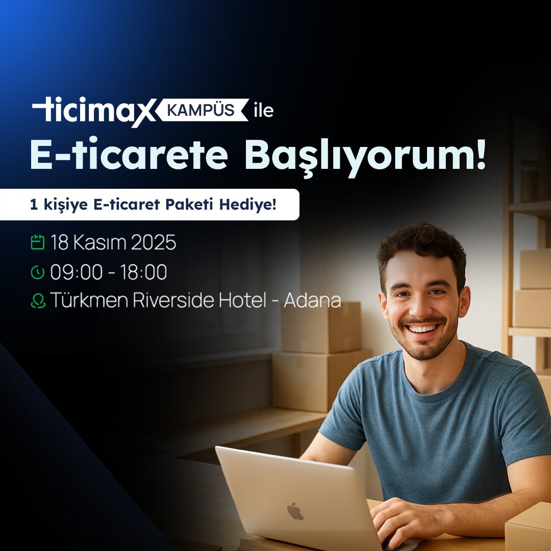 🎈Adanalı dostlar, size harika bir haberim var. Ürünlerimi internette satmak istiyorum ama nereden başlamam lazım bilmiyorum diyorsanız 18 Kasım Salı günü Adana Türkmen Riverside Hotel'de ücretsiz bir eğitim programımız var.

🚀 KOBİ’lere ve girişimcilere yönelik yaptığımız gün