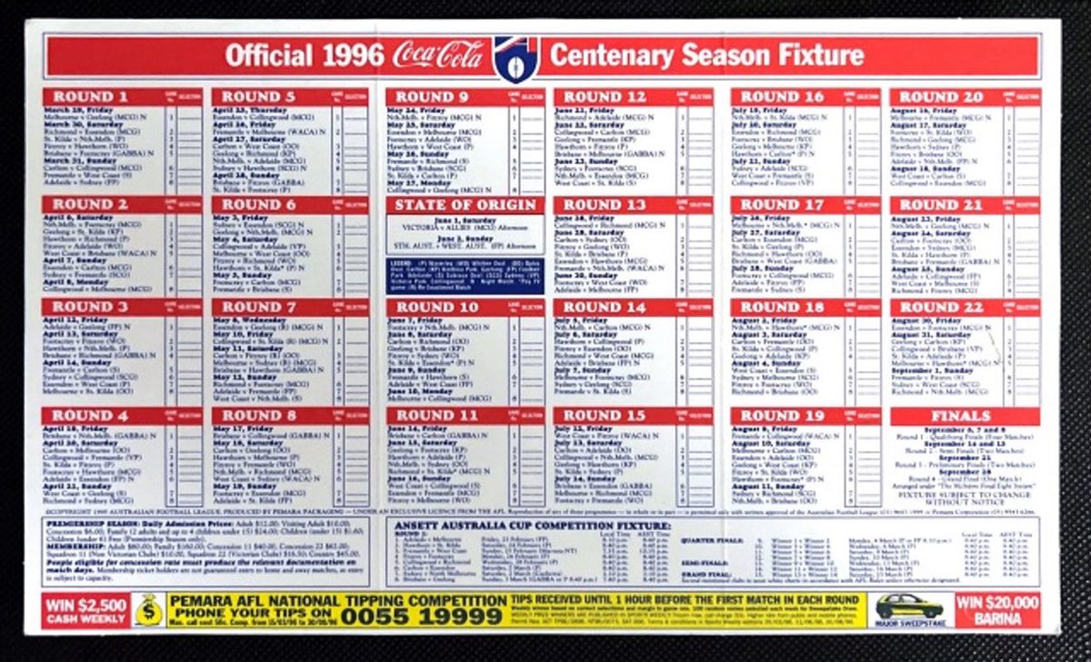 Can someone put the 2026 AFL fixture into this format please.