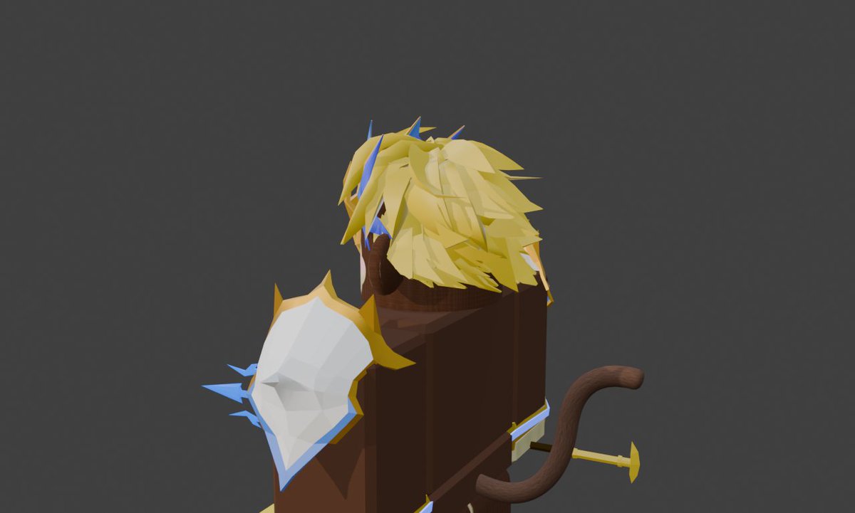DootFlair's tweet photo. First attempt at doing hair, so proud on how this came out 🔥😄 #RobloxDev #Roblox https://t.co/MJupOw2voX