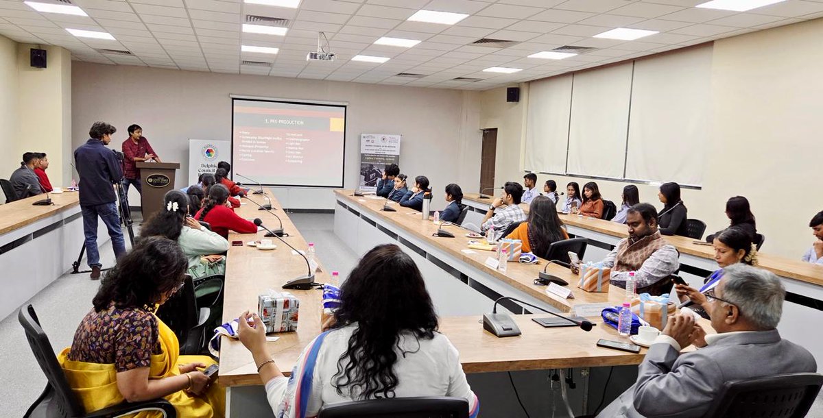 The Delphic Council of Rajasthan, in collaboration with Suresh Gyan Vihar University, hosted “Lights, Camera, Action” — a filmmaking workshop by actor &amp; filmmaker Rahul Sood. 
Students from SGVU, The Palace School &amp; MGD School joined in.