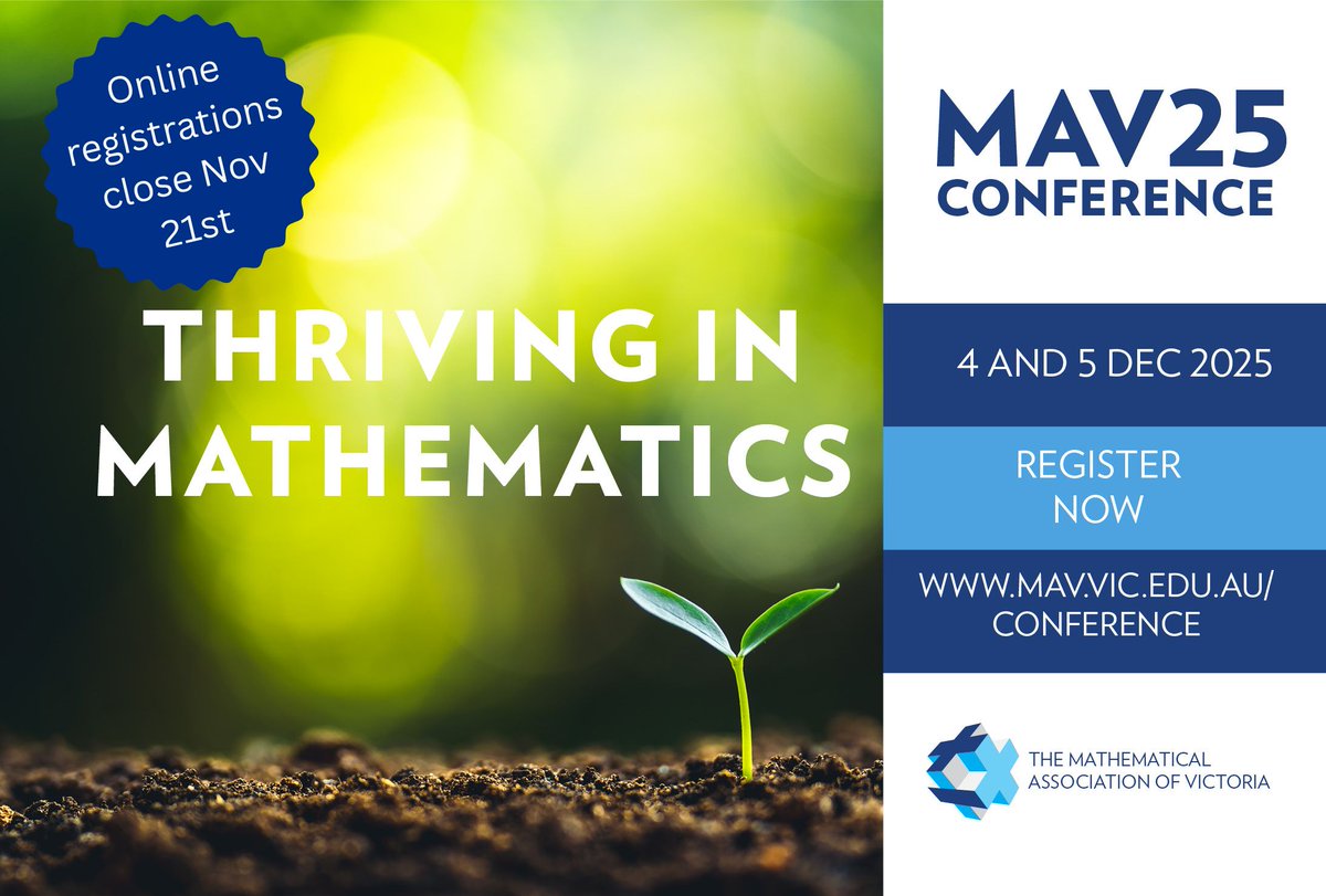 The Mathematical Association of Victoria (MAV) tweet media