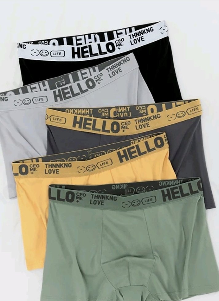 ชุด 5 ชิ้น ชุดชั้นในของผู้ชาย กีฬา ระบายอากาศได้ สไตล์แฟชั่น ราคาถูก นักเรียน กางเกงขาสั้นเด็กชาย vt.tiktok.com/ZSH32rFXxvTwh-…