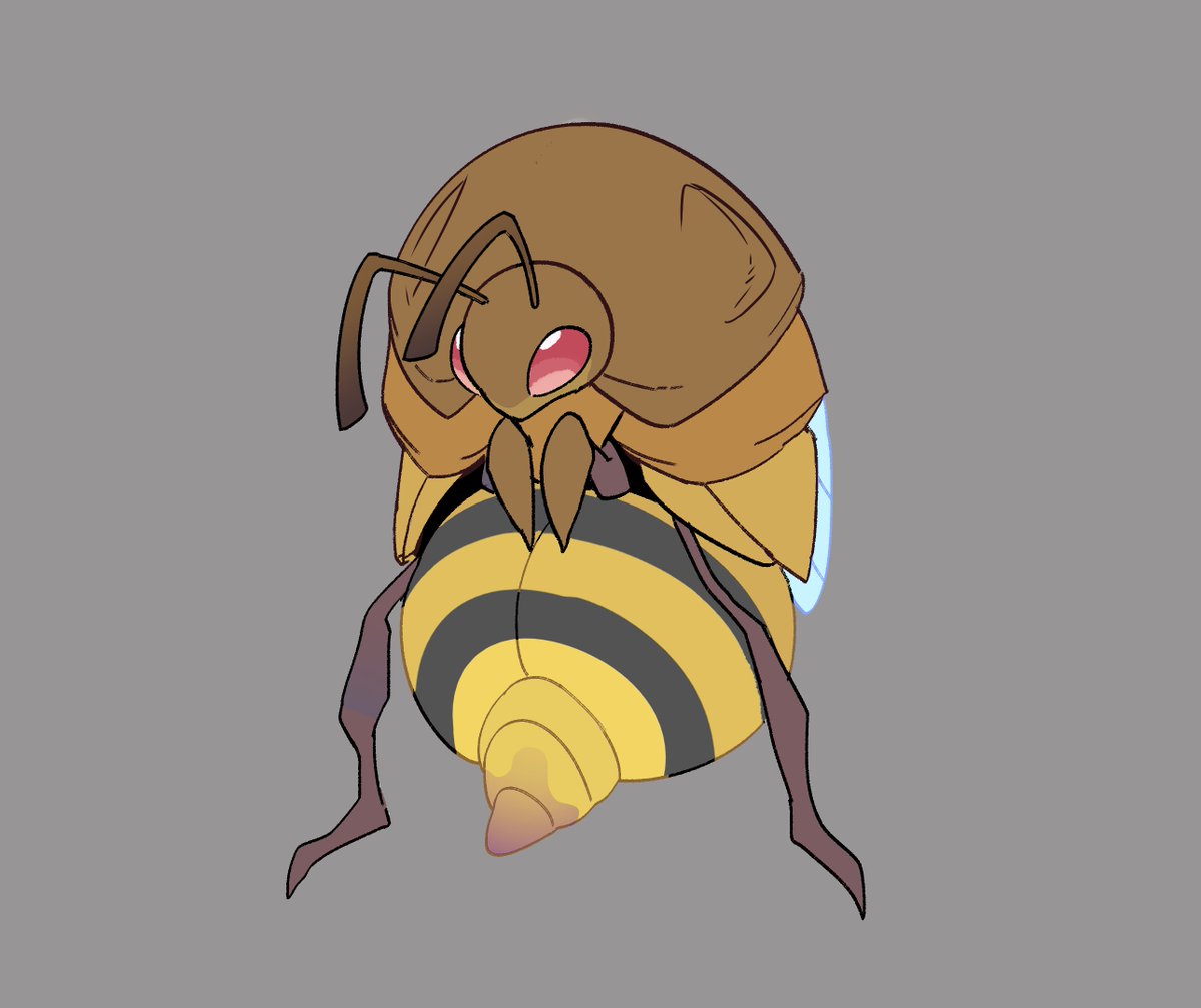 I WANT TO HOP IN!!

Acidhelm Beedrill

A Beedrill that never fully transformed under its pupa state. The hard shell protects the Pokemon's body while its exposed abdomen produces a powerful venom that can spray throught it's rear.