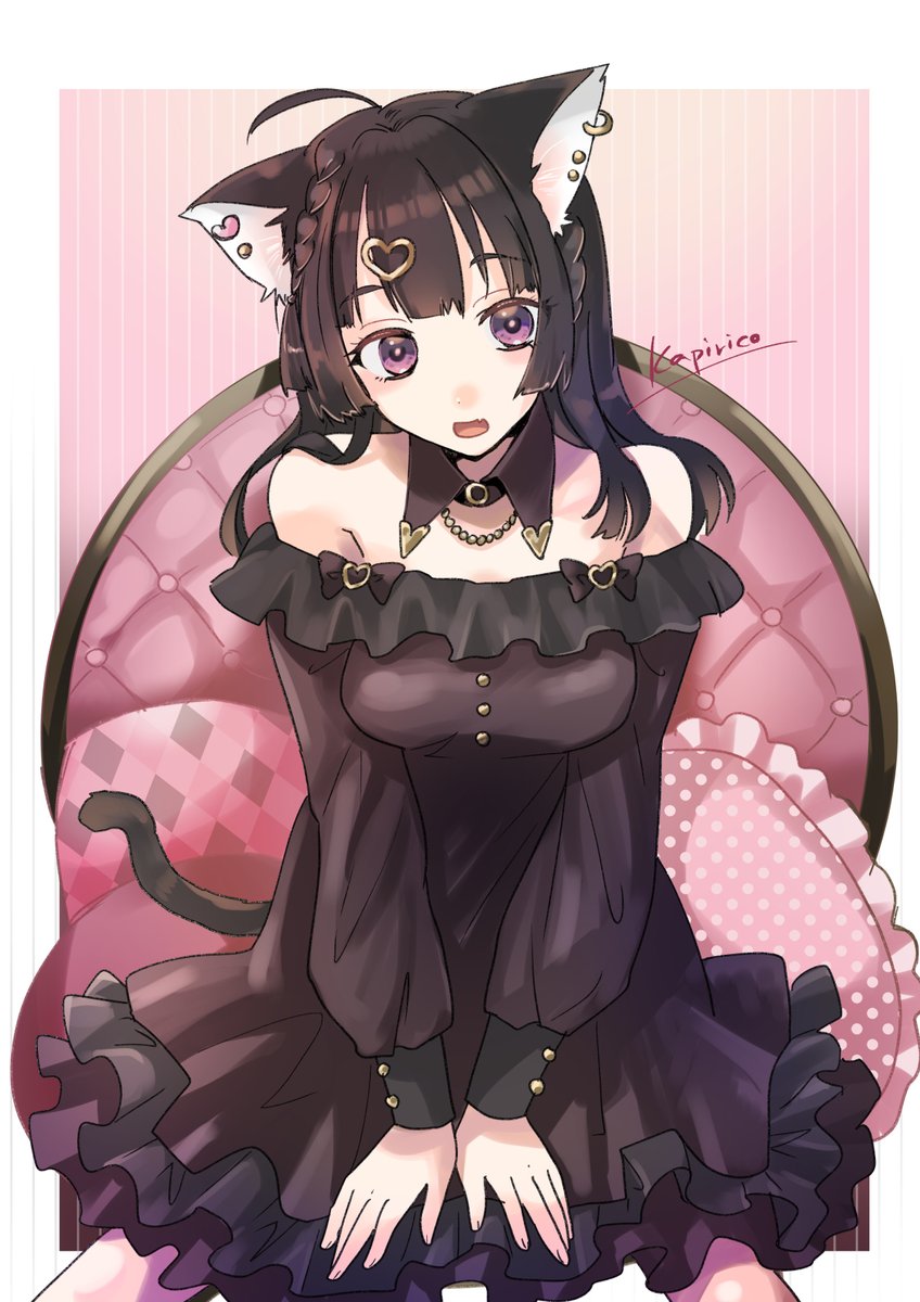 🐈‍⬛💖 #オリジナルイラスト