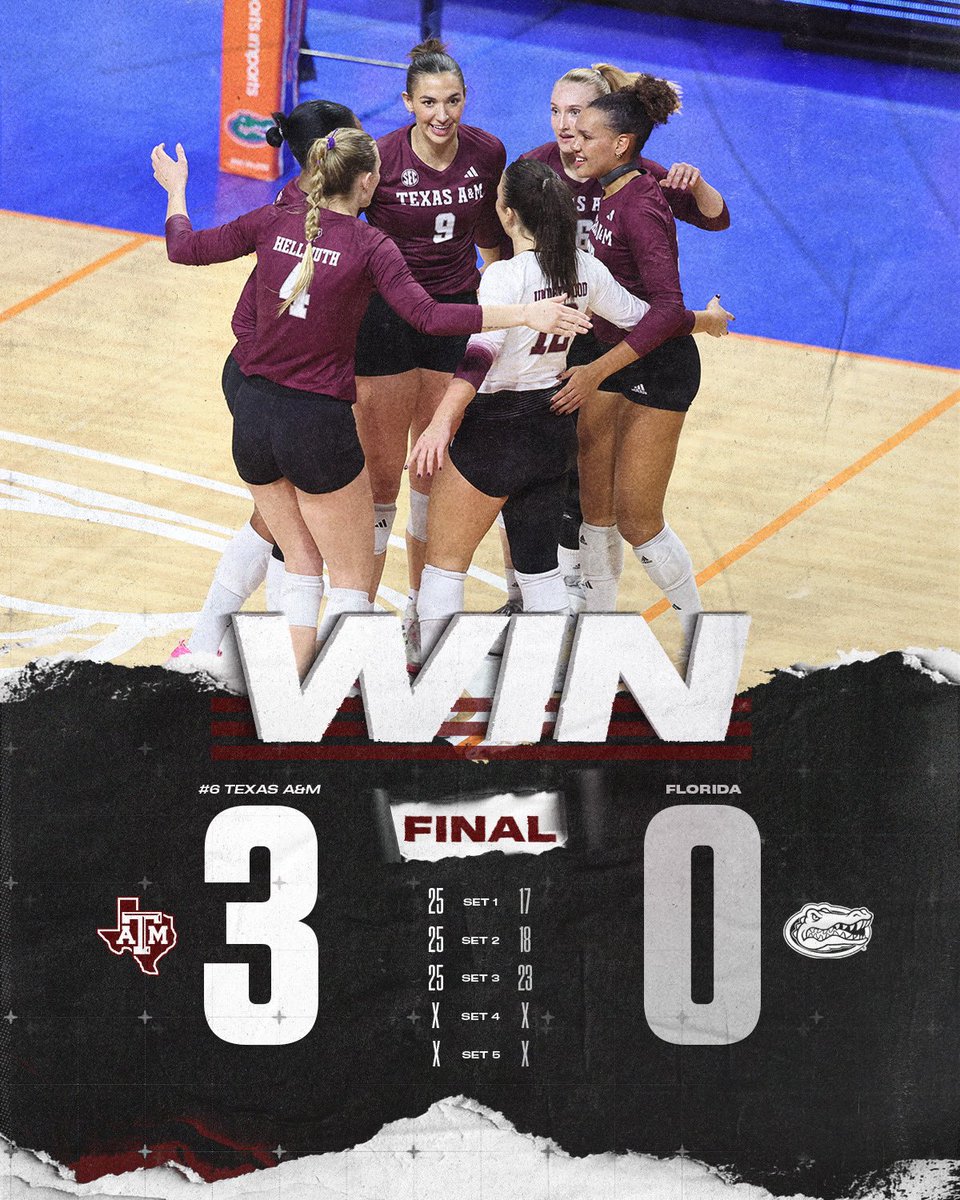 AggieVolleyball's tweet image. See you later alliGATOR👋🧹

#GigEm // #AggieVB