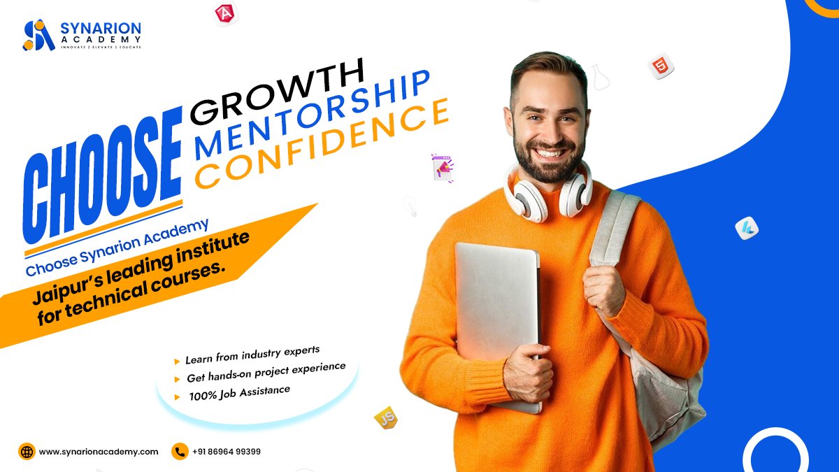 synarionacademy's tweet image. Transform your potential into performance!

Join Jaipur’s leading tech institute and gain the skills that make you job-ready. 💻

📞 +91 86964 99399 | 🌐 synarionacademy.com

#SynarionAcademy #TechSkills #LearnFromExperts #CareerGrowth #JobAssistance #ITTraining