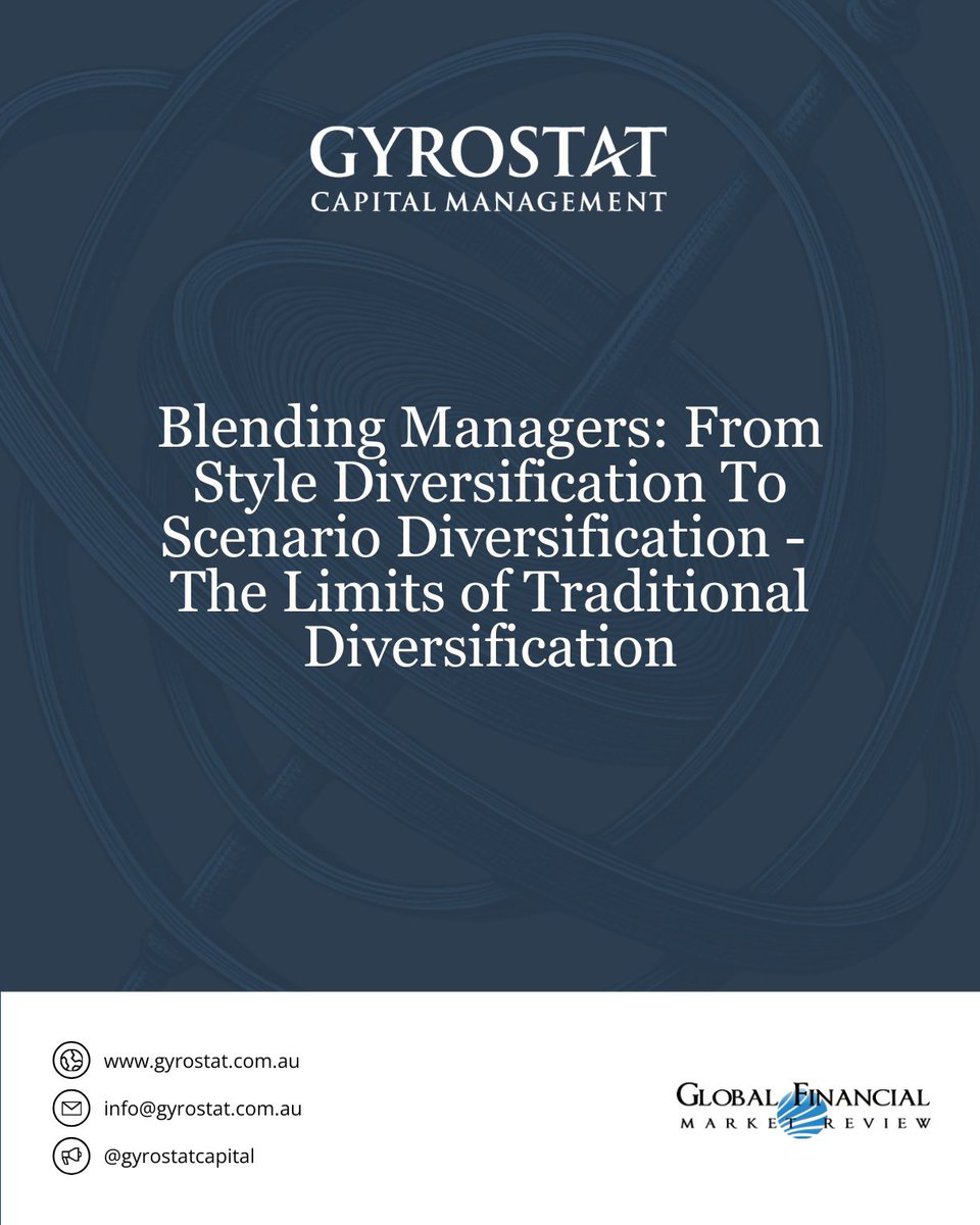 GFMReview's tweet image. Markets don’t move in styles - they move in scenarios.

@gyrostatcapital latest thought piece explores how advisers can blend managers by market regime, not by label, to create portfolios that adapt through change.

Read more on #GFMReview
#RiskManagement #PortfolioDesign.