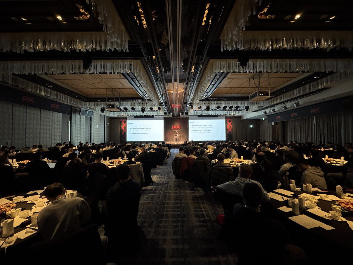 POC_Crew's tweet image. Master of JSE

Samuel Groß (@5aelo) – JavaScript Engine Security in 2025: New Bugs, New Defenses 🌐

#POC2025