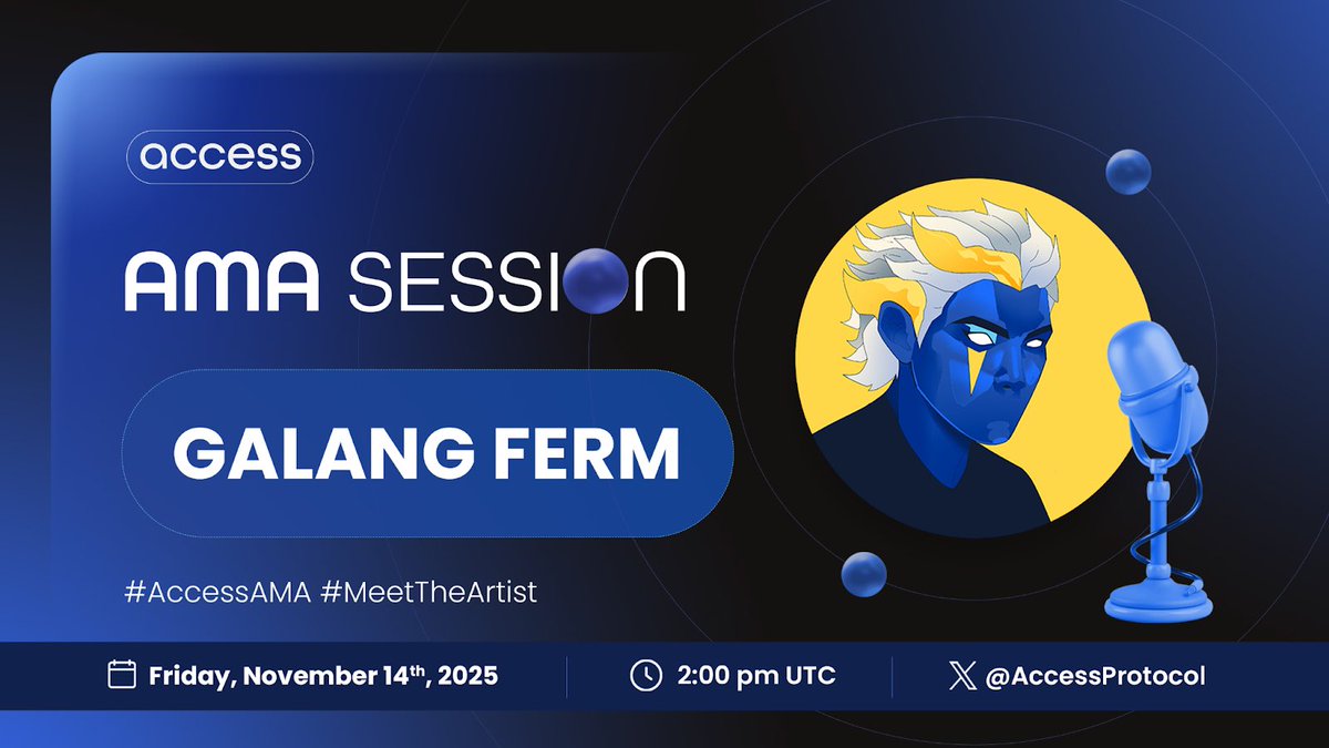 AMA: The Art of Looking Up
🚩 Live on X
🗓️ 14/11
🕚 2pm  UTC

Three attendees will win lifetime access to <a href="/galangferm/">Galang Ferm</a>’s evolving universe.

Let's create brighter worlds together.