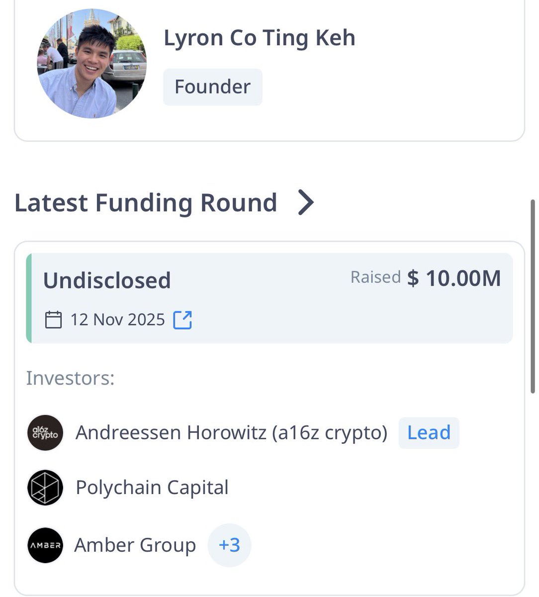 0x_zachh's tweet image. Congrats Lyron!

__ @SeismicSys just raised another $10M led by @a16zcrypto 

I think we&apos;re just getting started frens