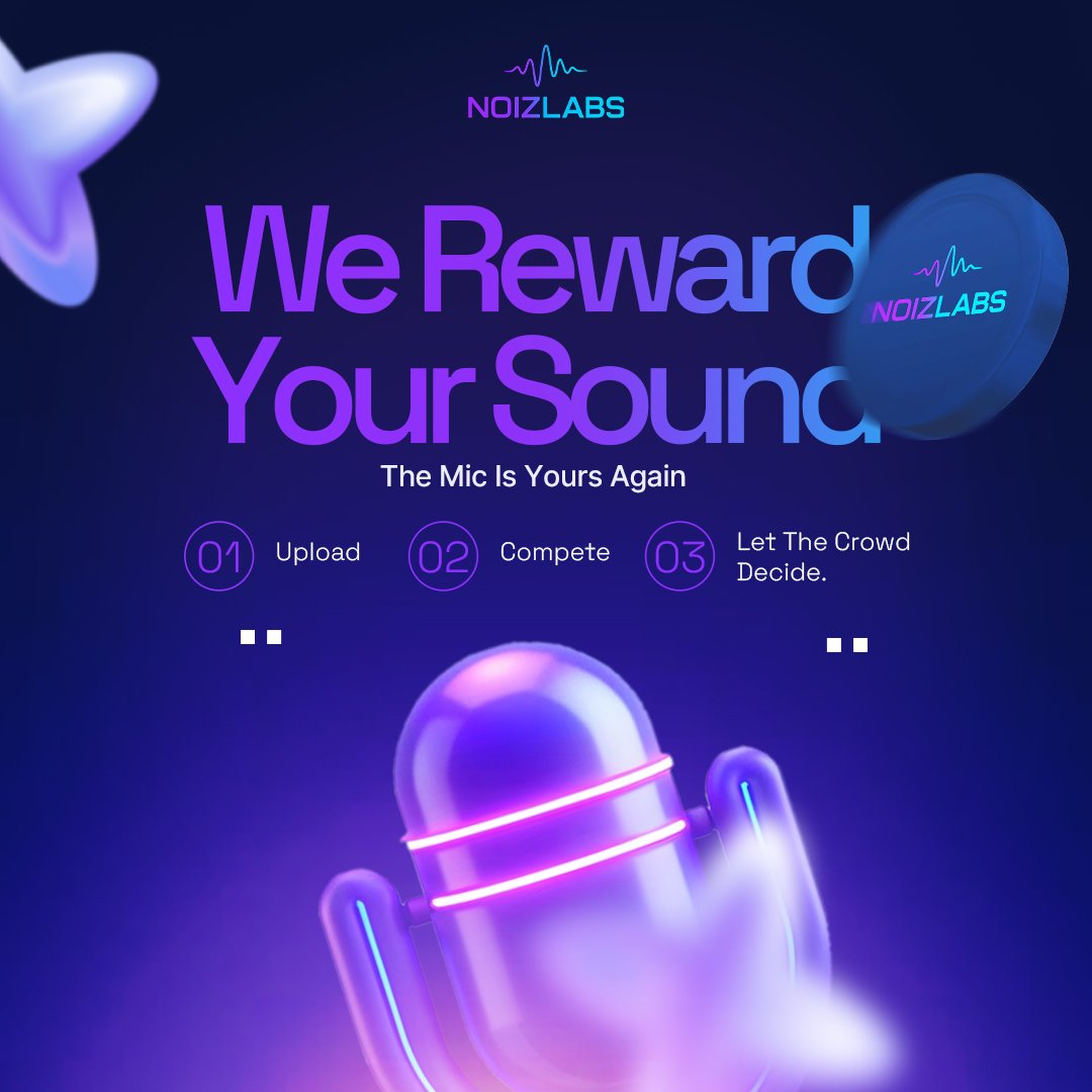 Hey_blockchain's tweet image. GM GM guyss! 👋

Been working on a design project for @Noizlabs_io and I thought to share it with the community!
They&apos;re doing quite a great job rewarding sounds and audio memes. The concept is really cool—visit their page for more and check them out!

What do y&apos;all think?