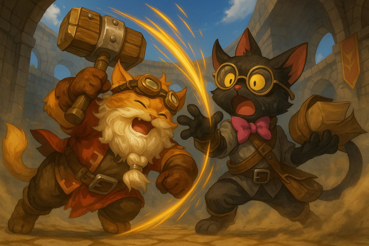 NineChronicles's tweet image. The Arena gates are closing in 3D/4D! 🐱💥

Get your claws out, Cat Warriors

Time’s almost up!