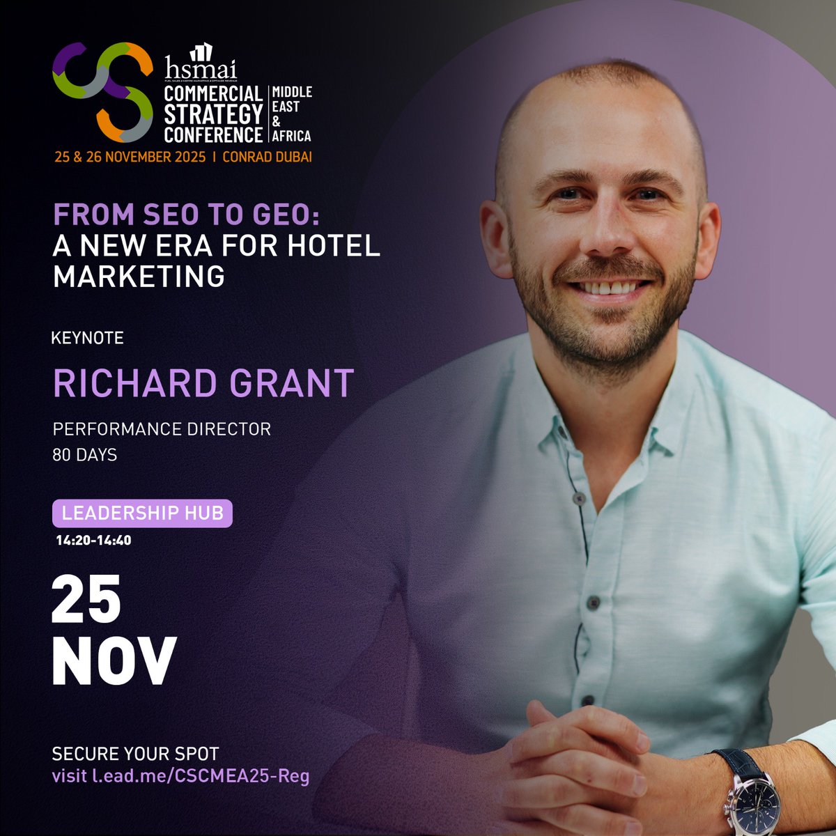 Most hotels won’t make AI search shortlists. Richard Grant, Performance Director, <a href="/80/">rabbitee</a> DAYS shows the playbook to change that.

25 Nov, 14:20–14:40 | Conrad Dubai
View our agenda and stay updated: l.ead.me/Agenda-CSC25

#HSMAIMEA #CSCMEA2025 #CommercialStrategy #AIinMarketing