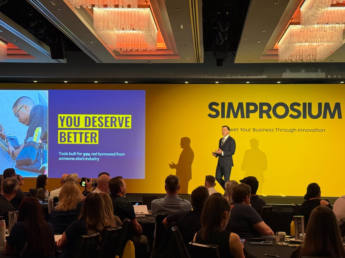 simprosoftware's tweet image. What a start to #Simprosium2025! 🙌

Insightful sessions on AI marketing, smarter mobile tools, and customer-driven innovation -can’t wait for Day 2! 🔥

#Simpro #BusinessGrowth #TechInnovation #Simprosium2025