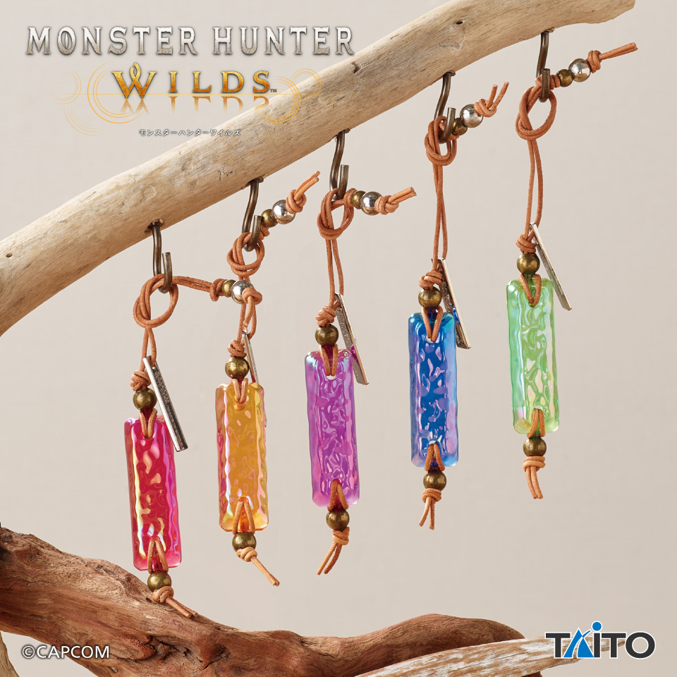 CAPCOM_MHB's tweet image. 『#モンスターハンターワイルズ』の
護石キーホルダーが
11月22日(土)から全国のアミューズメント施設に登場！

護石キーホルダーを装備して、
日常生活でもスキルを発動させよう🔥

▼取扱店舗はこちら
taito.co.jp/taito-prize/04…

#モンハンワイルズ #MHWs #MHWilds