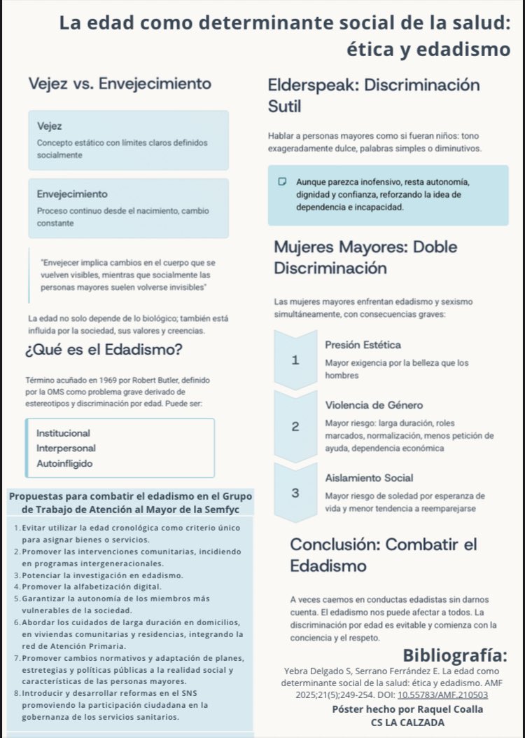 El edadismos. Edad y enfermedad no siempre confluyen. 📖☝️👍 #MIRcoles