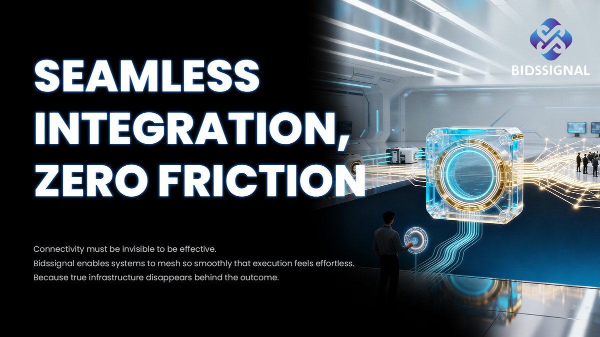 Bidssignal_'s tweet image. “Focusing on infrastructure will define fintech’s future.”
🌐 At Bidssignal, integration is seamless, systems align, data flows, execution becomes instinct.
🚀 When friction fades, performance accelerates and trust turns visible.

#Bidssignal #SystemIntegration #FintechEvolution