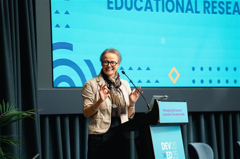 acereduau's tweet photo. That’s a wrap on #DevEd25! 🎉 ACER’s Jeaniene Spink reminded us: real change begins with strong foundations. Foundational learning sparks lifelong learning, growth &amp; opportunity. Let’s invest smart, act on evidence &amp; collaborate across the Asia-Pacific.  
#EducationForAll https://t.co/Pdkfj13kTY