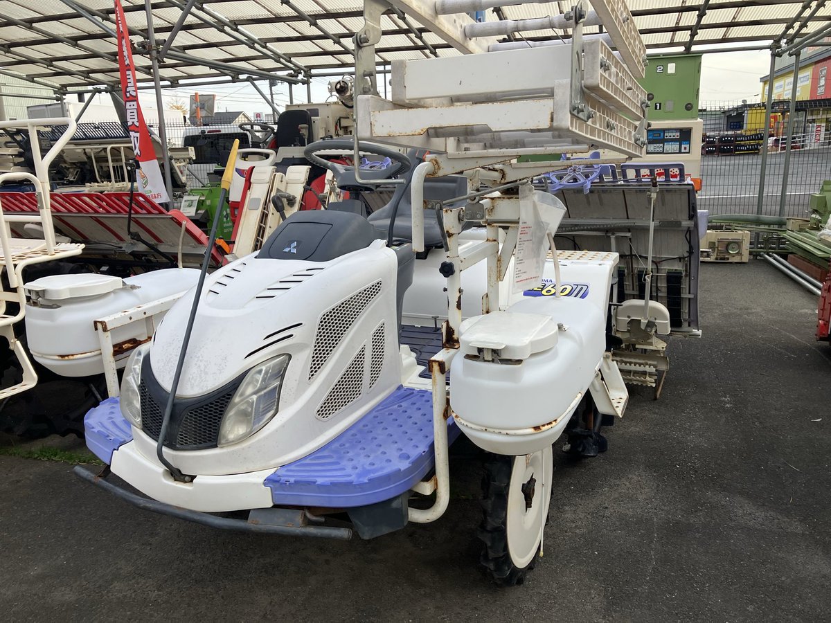 本日、農家さんの味方宮城本店より 三菱6条田植え機LE60D型、入荷して
