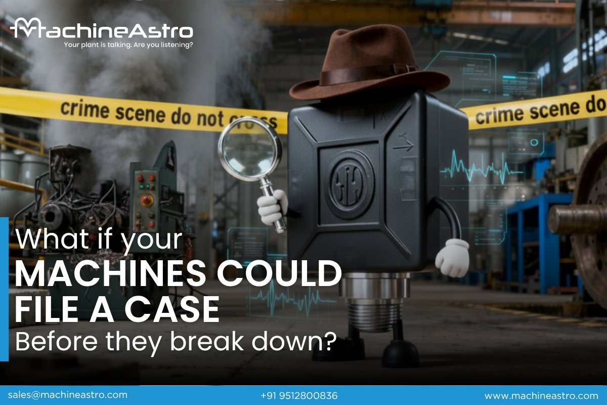 MachineAstro's tweet image. What if your machines could file a case before breaking down?

Every vibration is a clue — and VIBit catches it before failure hits.

The real question: What’s the craziest breakdown mystery you’ve seen on your shop floor?

#VIBit #MachineAstro #PredictiveMaintenance #IIoT