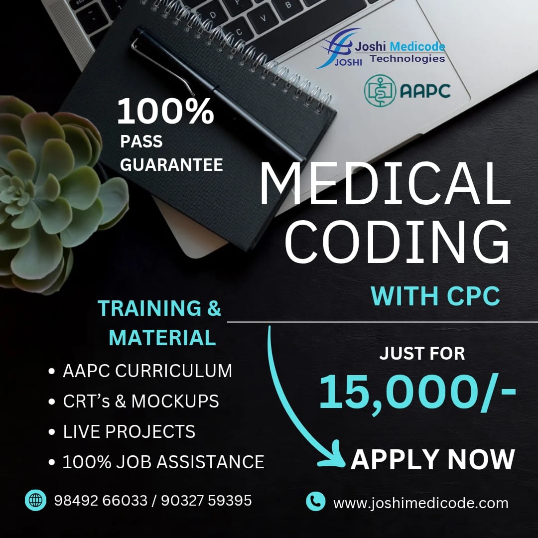 joshimedicode's tweet image. 📷 Your Medical Coding Career Starts Here!
Join Joshi Medicode Technologies – India’s Leading Medical Coding Academy and grab this Limited-Time Offer before it ends!
📷 Enroll Now for Just ₹15,000 (For Class room Training )
📷 Limited Offer📷📷
📷 Applicable for Dilsukhnagar,…
