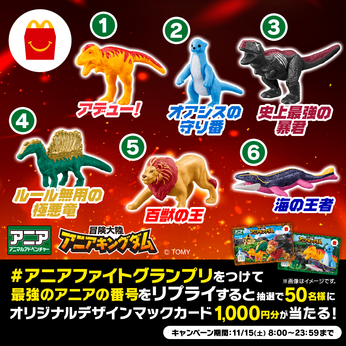 あなたが最強だと思うのはどれ？ この投稿に #アニアファイト