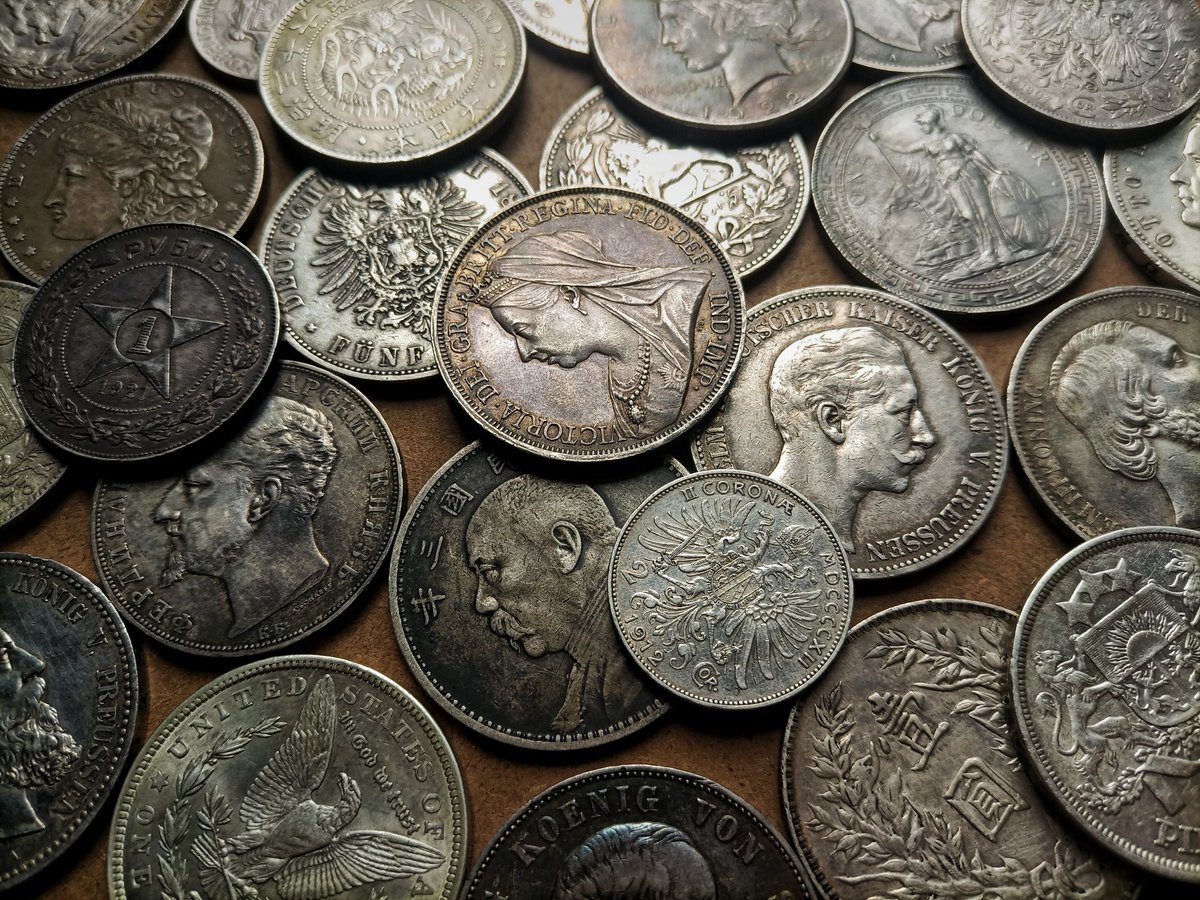 collections of silver coins