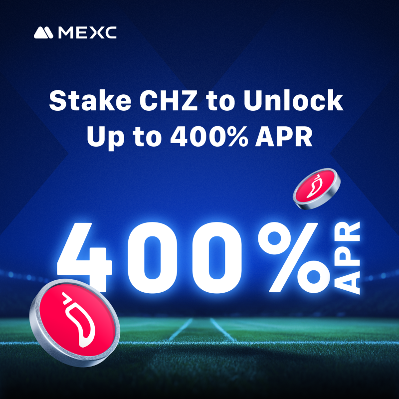 MEXC's tweet photo. 🌶The CHZ Frenzy is ON! 
@Chiliz

- Zero Fee $CHZ Trades
- Up to 400% APR for Staking
- Spin to Win Big
- New User Pool: 1.6M CHZ &amp; $250K

Time to get in the game!