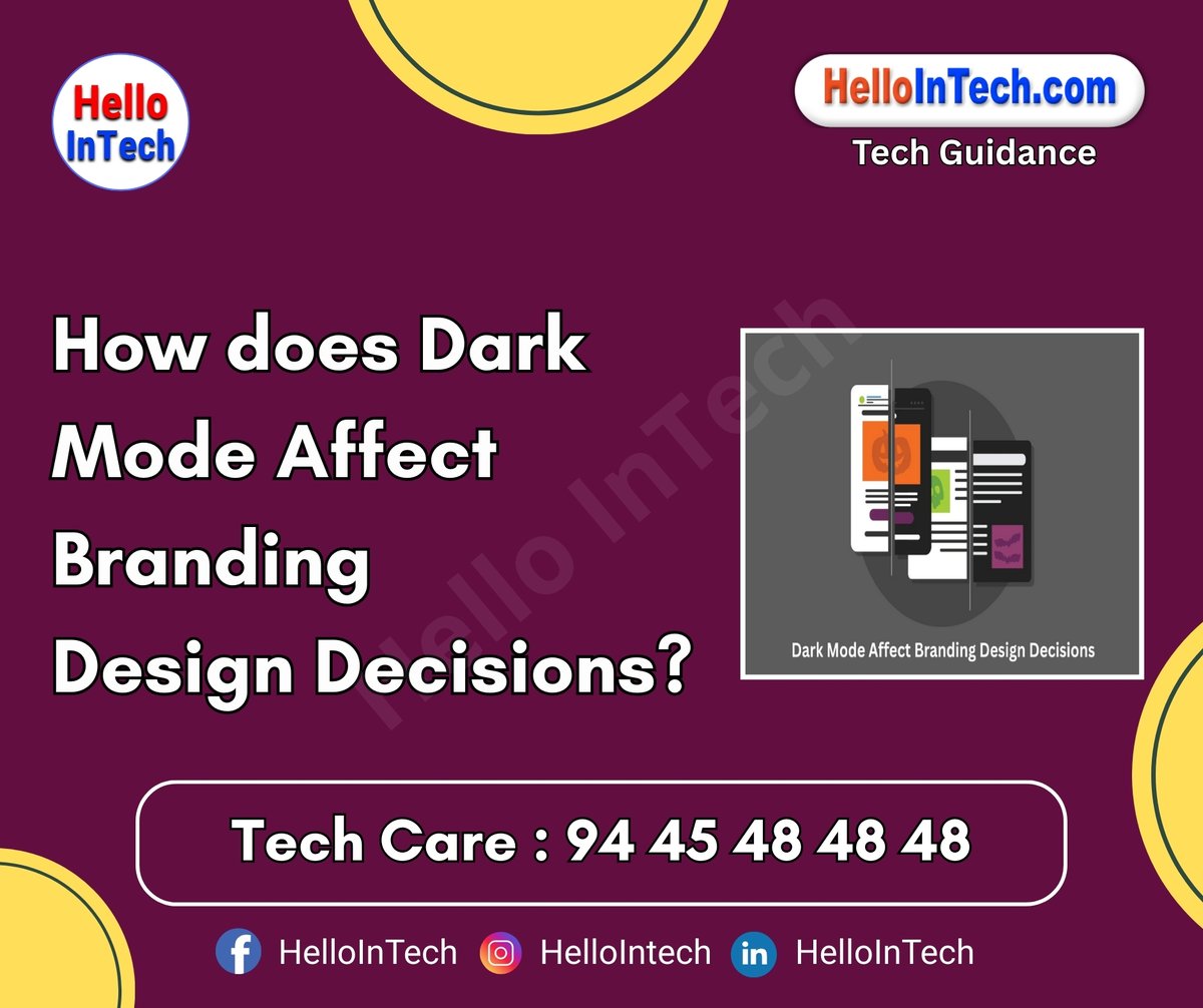 HelloIntec13514's tweet image. How does dark mode affect branding design decisions?

If you would like more information, please visit the page.
hellointech.com/how-does-dark-…

#darkmode #brandingdesign #uxdesign #visualidentity #designtrends #userexperience #colorpsychology