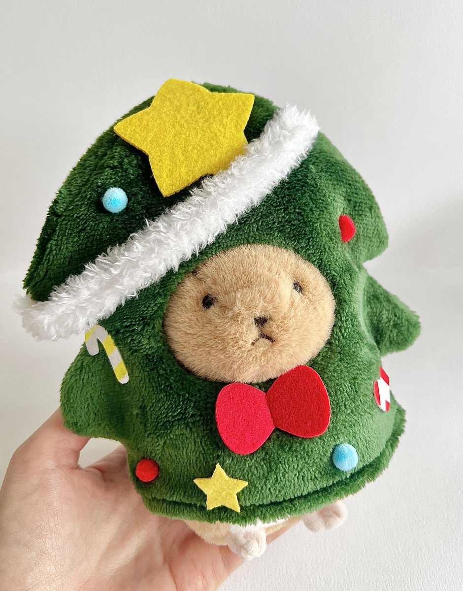 スリコの推しぬい服 クリスマスツリー🎄 ちんちらも良い感じに着れた✨