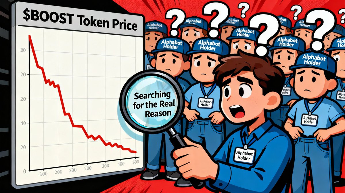 yakovleva_anna's tweet image. The Alphabot community is buzzing about the wild $BOOST price crash - and everyone’s wondering why. Who’s behind it, what’s the goal? Most holders don’t have enough tokens to mass sell, so what’s really going on? Crypto mysteries in action! #Alphabot #BOOST #CryptoDrama #Web3