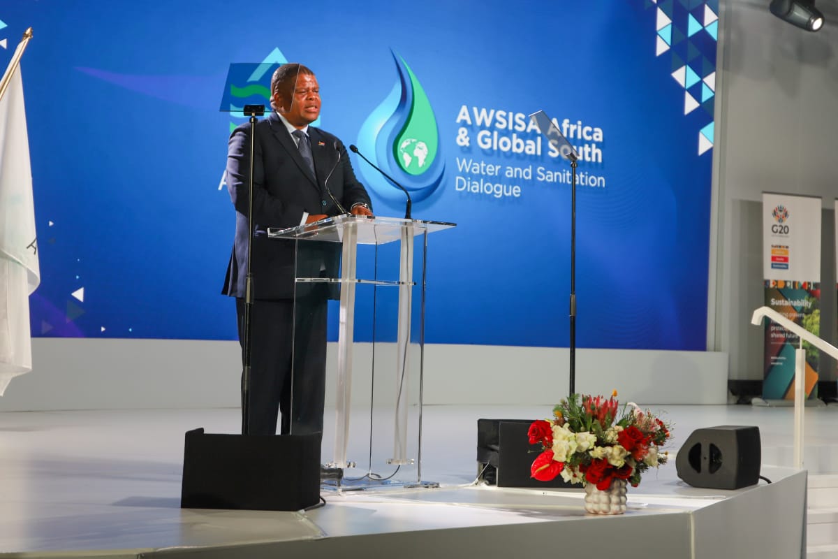 DWS_RSA's tweet photo. The Ministry of Water and Sanitation has reaffirmed its dedication to accelerating equitable and sustainable access to water and sanitation services across the country at the AWSISA Africa &amp; Global South Water &amp; Sanitation Dialogue, which concluded yesterday in Johannesburg. https://t.co/yFaOxTt7ue