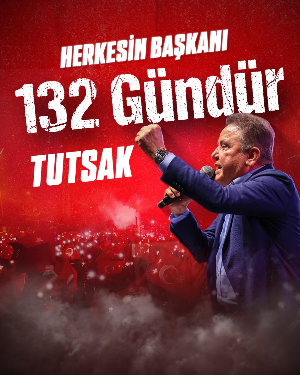Başkan Muhittin Böcek 132 gündür tutsak! <a href="/BocekMuhittin/">Muhittin Böcek</a> #MuhittinBöcek