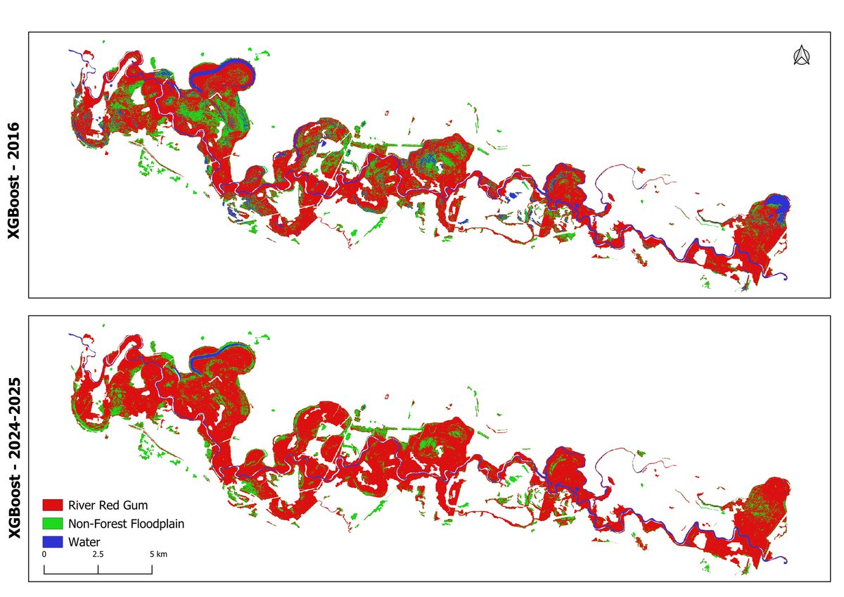 Abbi_786's tweet photo. 📄 Presented my first PhD publication today at IEEE #ICDM2025 (CORE A★ Conference)! “A Spatiotemporal ML Framework to Detect Woody Plant Encroachment” integrates Sentinel-2 &amp; ensemble ML (RF + XGBoost) to map woody expansion (2016–2025) with 98% accuracy. #PHD #RemoteSensing https://t.co/Dj0IwgJAxk