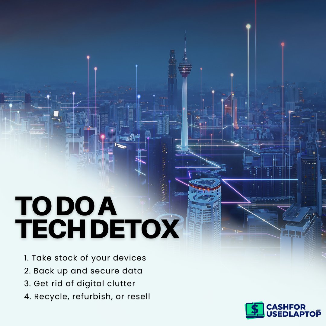 cash4usedlaptop's tweet image. With 2026 just around the corner, now is the perfect time to do a digital detox that helps you reset your habits and manage devices more mindfully. ✨

Follow the mentioned steps and begin today!

#techdetox #DigitalClutter #RecycleTech