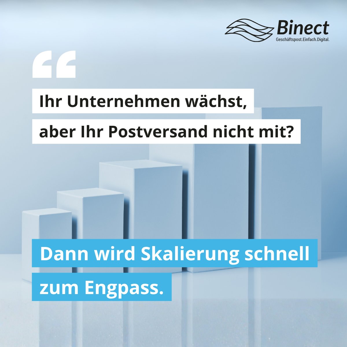 𝗕𝗶𝗻𝗲𝗰𝘁 𝗽𝗮𝘀𝘀𝘁 𝘀𝗶𝗰𝗵 𝗮𝗻. 𝗔𝘂𝘁𝗼𝗺𝗮𝘁𝗶𝘀𝗰𝗵.

🎯 Entdecken Sie Ihre Lösung: binect.de/digitaler-vers…

#Skalierbarkeit #Wachstum #Digitalisierung #Binect #Effizienz